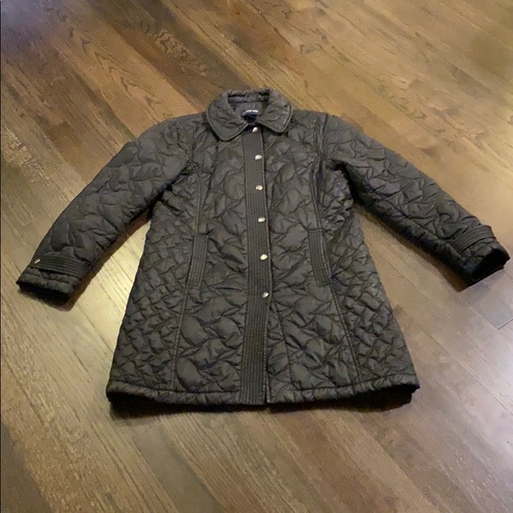 Lands' End Jackets & Blazers - Lands End Black Packable Coat Quilted Small S EUC